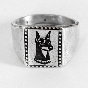 Lox and Chain Doberman Ring Size 10
